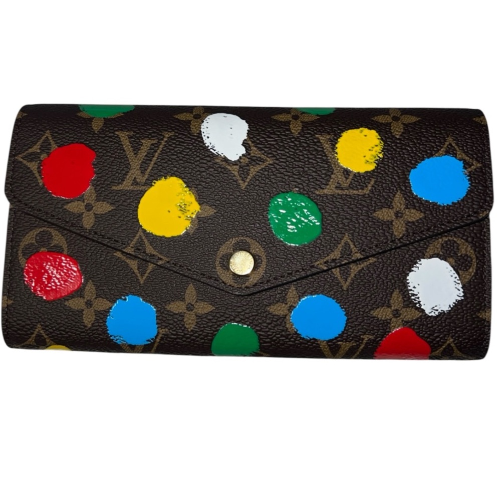 Louis Vuitton Sarah long snap wallet Painted Dot Yayogi Kusama cruise collection - Picture 1 of 14